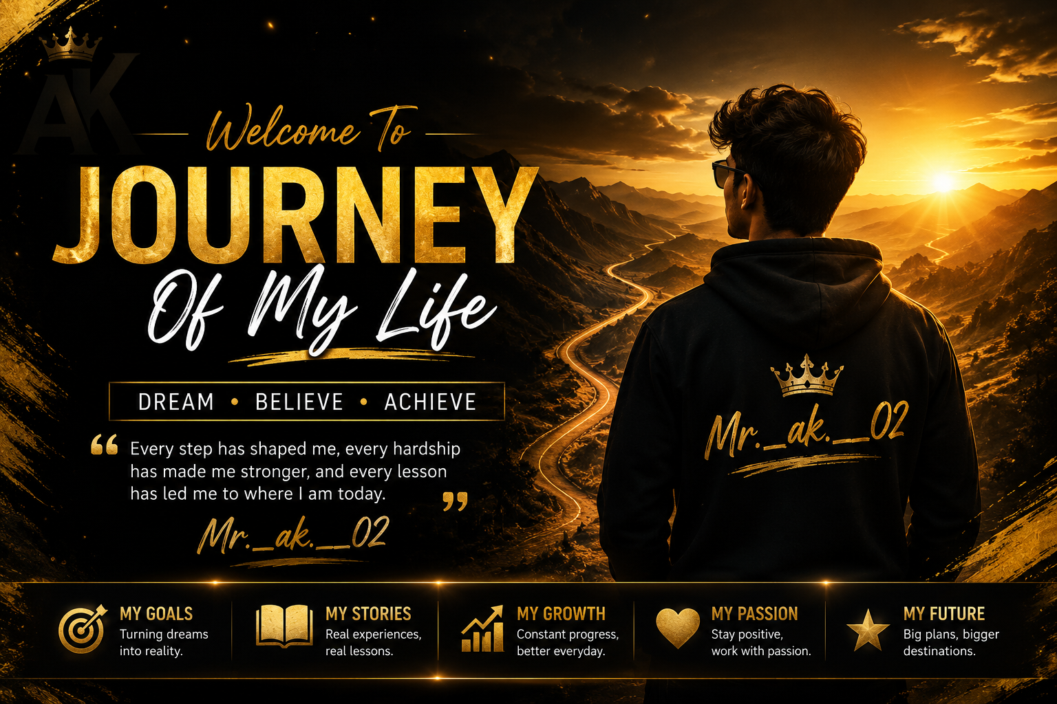 Journey Of My Life Banner