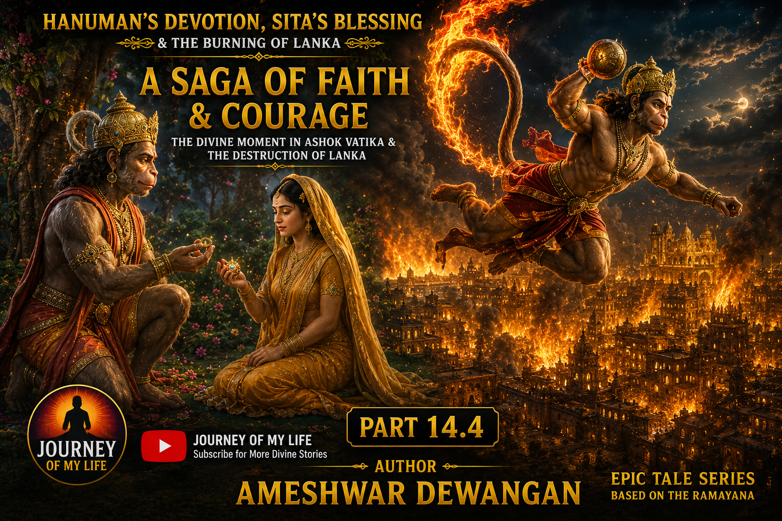Hanuman Meets Sita in Ashok Vatika and Burns Lanka