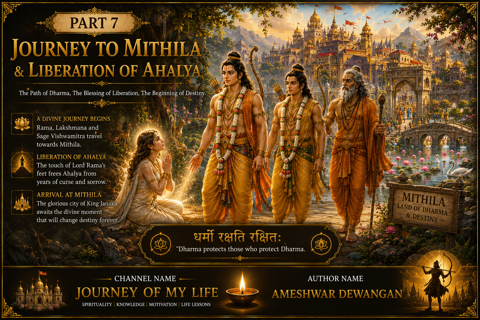 Journey to Mithila and Ahalya Liberation