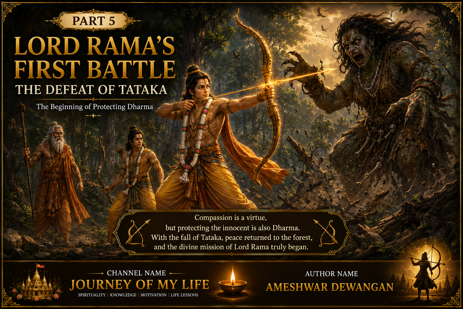 Lord Rama Defeats Tataka