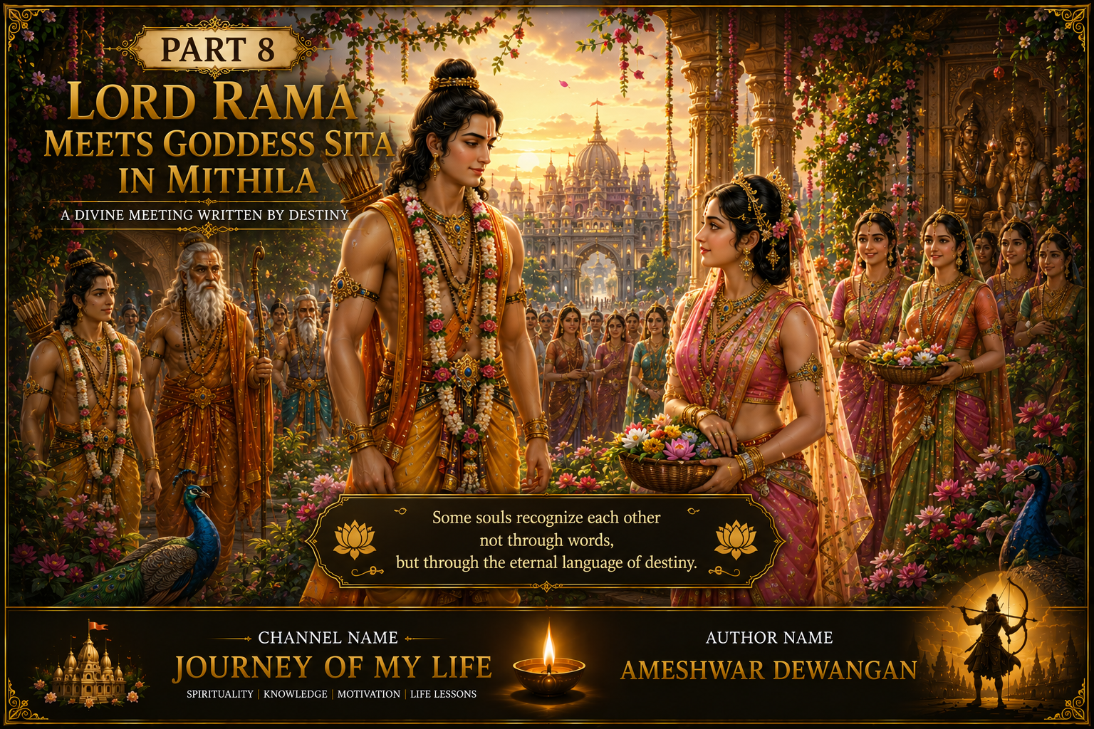 Lord Rama Meets Sita in Mithila