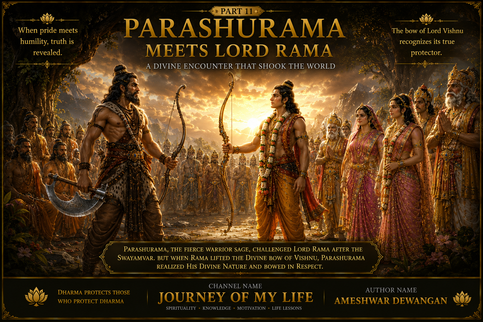Lord Parashurama Confronts Lord Rama